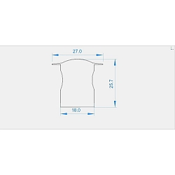 Endcaps f-ET-04-12 set 2 items, grey