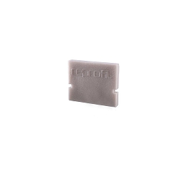 Endcaps H-AU-01-08, 14 mm, 2 items, grey