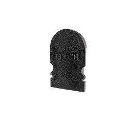 Endcaps R-AU-02-08, 14 mm, 2 items, black