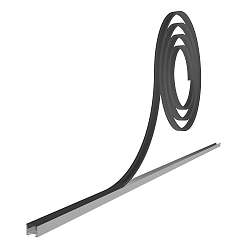 toebehoren Profiel omslag P-10-12, zwart 2000cm