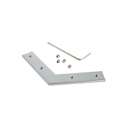 Groefmoer hoekconnector AU-10-12, zilver