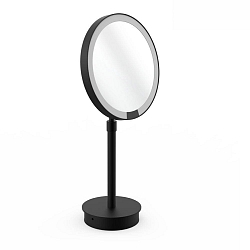Spiegel met verlichting JUST LOOK PLUS SR Spiegel met 5x vergroting IP20, zwart mat dimbaar