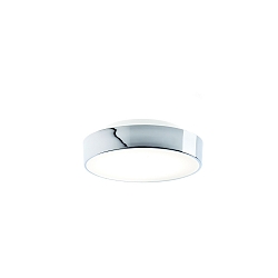 Plafondarmatuur GLOW 26 N LED IP44, chroom dimbaar
