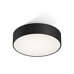 Plafondarmatuur GLOW 26 N LED IP44, zwart mat dimbaar
