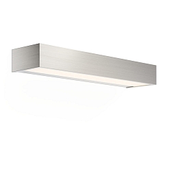 Wandarmatuur BOX 40 N LED IP44, nikkel gesatineerd dimbaar