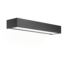 LED Wall luminaire BOX 40 N LED, 16W, 2700K, 2440lm, IP44, black matt