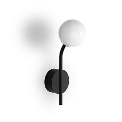 Wandarmatuur PEP ONE G9 IP20, zwart mat 