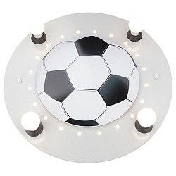 Plafondarmatuur FUSSBALL E14 IP20, zilver