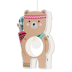 Pendelarmatuur LITTLE INDIANS �B�R BJ�RN� E27, bruin