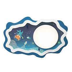 LED Ceiling luminaire LITTLE ASTRONAUTS �SPACE MISSION� LED board + 20 LED, 11W, 3000K, blue