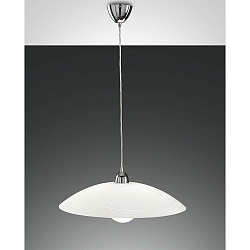 Pendelarmatuur KENT Smartluce compatibel E27 IP20, wit, verchroomd