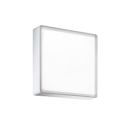 Fabas Luce OBAN Ceiling luminaire, IP65, E27, white, 24x24cm, with motion detector