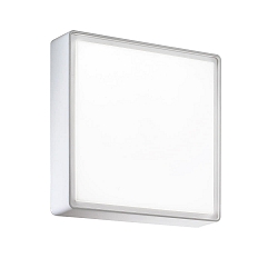 Fabas Luce OBAN Ceiling luminiare, IP65, E27, white, 30x30cm, with motion detector