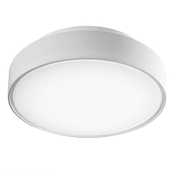 Fabas Luce HATTON Ceiling luminaire, IP65, E27, white, � 30cm, with motion detector