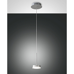 Fabas Luce DUNK LED Pendant luminaire, brushed aluminum, 1 flame