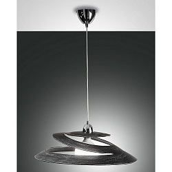 Pendelarmatuur ARAGON bedienbaar met stem, incl. Smartluce E27 IP20, zwart dimbaar