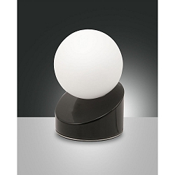 Fabas Luce GRAVITY LED Table lamp, 5W, glass white, black
