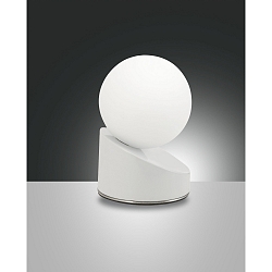 Fabas Luce GRAVITY LED Table lamp, 5W, glass white
