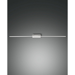 Spiegelarmatuur NALA 1095MM down, hoekig, schakelbaar, gebogen IP44, wit 