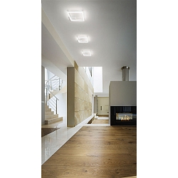 Fabas Luce BARD LED Ceiling luminaire 15x15cm, white