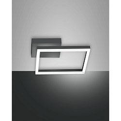 LED Wall luminaire BARD, 1x 22W, 3000K, 1980lm, IP20, anthracite