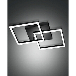 Wand- en plafondarmatuur BARD IP20, gesatineerd, zwart dimbaar