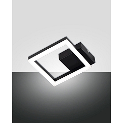 wall and ceiling luminaire BARD IP20, satined, black dimmable