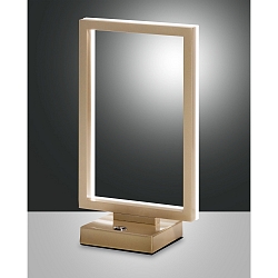 LED Table lamp BARD, 1x 15W, 3000K, 1350lm, IP20, gold matt