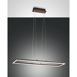 Pendelarmatuur BARD IP20, roestbruin, gesatineerd dimbaar