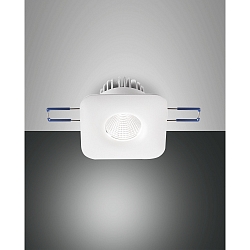 Fabas Luce SIGMA LED Recessed luminaires set Spot square, fixed, white