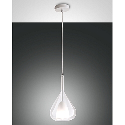 Pendelarmatuur LILA 1-vlams E27 IP20, transparant, wit dimbaar