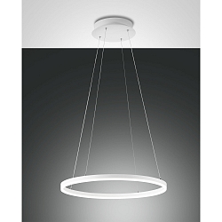 Pendelarmatuur GIOTTO 1-voudig IP20, gesatineerd, wit dimbaar