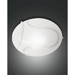 Ceiling luminaire MAGMA, E27, 2x 40W, IP20, white