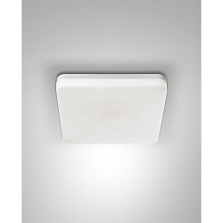 LED Ceiling luminaire FOLK, 1x 27W, 3000K, 2150lm, IP65, white, with motion detector