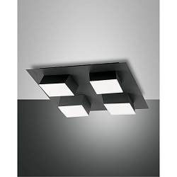 LED Spot LUCAS, 4x 12W, 3000K, 3500lm, IP20, anthracite