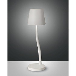 Tafellamp op batterijen JUDY up / down, met USB-Aansluiting, met Touch-Dimmer IP54, wit dimbaar