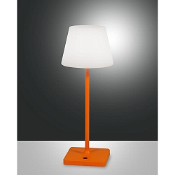 Tafellamp op batterijen ADAM met USB-Aansluiting, met Touch-Dimmer IP44, oranje dimbaar