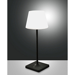 Tafellamp op batterijen ADAM met USB-Aansluiting, met Touch-Dimmer IP44, donkergrijs dimbaar