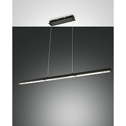 Pendelarmatuur LING up down, met aanraakdimmer IP20, zwart dimbaar