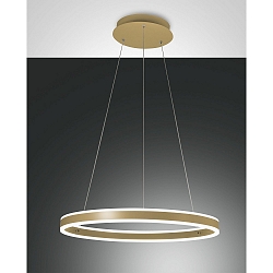 Pendelarmatuur PALAU IP20, goud, mat dimbaar