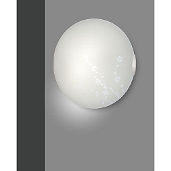 ceiling luminaire CHRISTINE �30cm E27 IP20, nickel satined, white