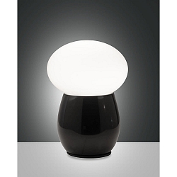 table lamp FREDDY E27 IP20, black dimmable