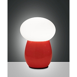 table lamp FREDDY E27 IP20, red dimmable