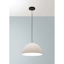 Pendelarmatuur CAROLA E27 IP20, zwart, wijnrood