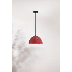 Pendelarmatuur CAROLA E27 IP20, zwart, mosterdgeel