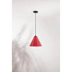 Pendelarmatuur CONE E27 IP20, oranje, zwart