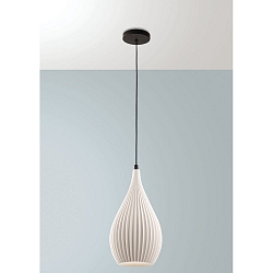 Pendelarmatuur LISA E27 IP20, zwart, wijnrood