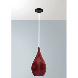 Pendelarmatuur LISA E27 IP20, zwart, mosterdgeel