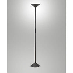 Plafondstraler - vloerlamp TRATTO up, indirect IP20, antraciet dimbaar