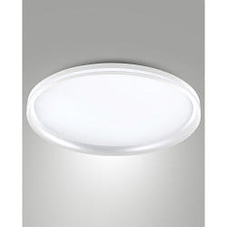 Plafondarmatuur ISY � 55CM CCT Switch, met sierring, met afstandhouder IP20, wit dimbaar